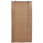 Jaluzele din bambus tip rulou, 2 buc., maro, 100 x 160 cm