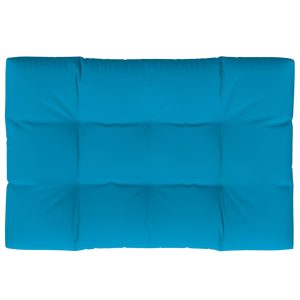 Pernă pentru paleți, albastru, 120x80x12 cm, material textil