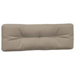 Perne de paleți, 3 buc., gri taupe, material textil