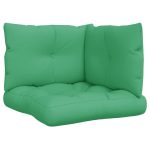 Perne de paleți, 3 buc, verde, material textil