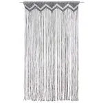 Perdea macrame, antracit, 140 x 240 cm, bumbac