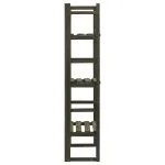 Suport plante cu spalier, gri, 60x30x140 cm, lemn masiv brad