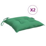 Perne de scaun, 2 buc., verde, 50 x 50 x 7 cm, textil