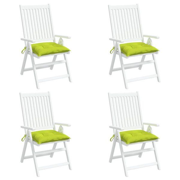 Perne de scaun, 4 buc., verde aprins, 50x50x7 cm, textil oxford