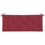 Pernă bancă de grădină, roșu vin, 120x50x7 cm, textil oxford