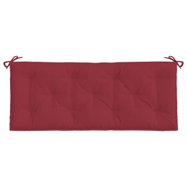 Pernă bancă de grădină, roșu vin, 120x50x7 cm, textil oxford