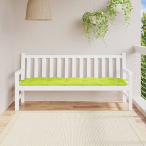 Pernă bancă de grădină verde aprins 180x50x7 cm material oxford