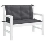 Pernă bancă de grădină antracit 100x(50+50)x7 cm textil oxford
