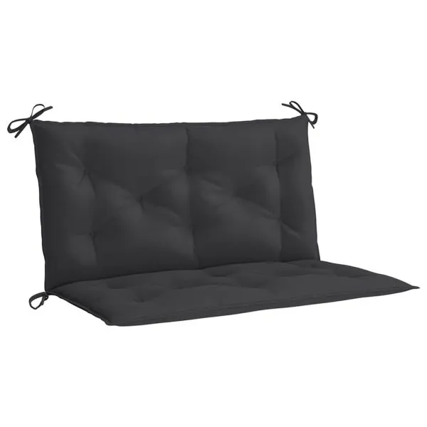 Pernă bancă de grădină, negru, 100x(50+50)x7cm, material oxford