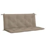 Pernă bancă grădină, gri taupe 120x(50+50)x7cm material oxford