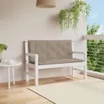 Pernă bancă grădină, gri taupe 120x(50+50)x7cm material oxford