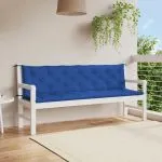 Pernă bancă de grădină albastru 200x(50+50)x7cm material oxford