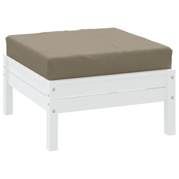 Pernă de paleți, gri taupe, 60x60x6 cm, material textil