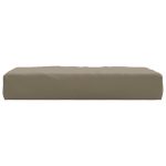 Pernă de paleți, gri taupe, 60x60x6 cm, material textil