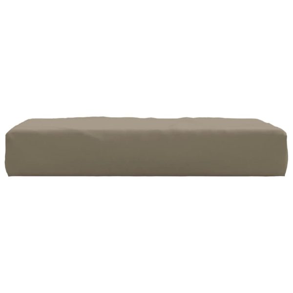 Pernă de paleți, gri taupe, 60x60x6 cm, material textil