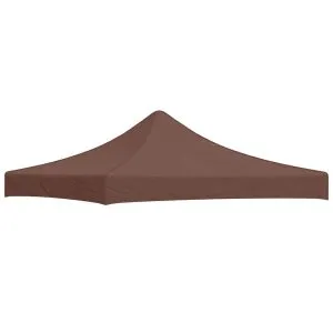 Acoperiș pentru cort de petrecere, maro, 3 x 3 m, 270 g/m²