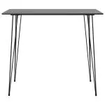 Set mobilier de bar, 5 piese, negru