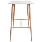 Set mobilier de bar, 3 piese, alb