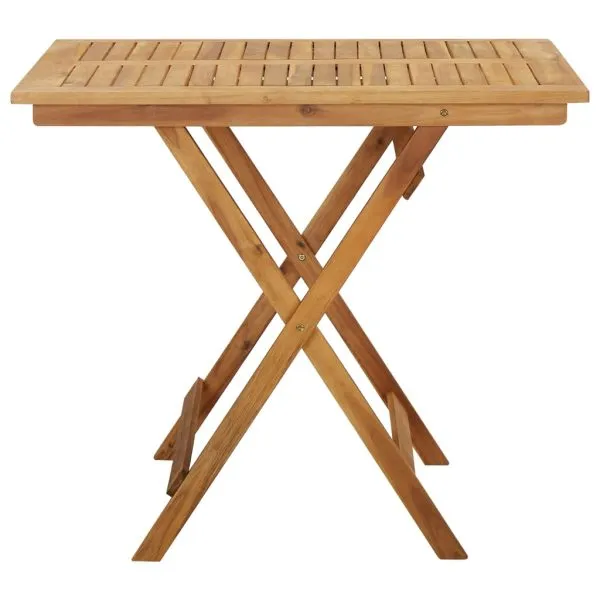 Set mobilier grădină, pliabil, 5 piese, lemn masiv acacia
