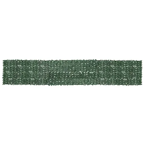 Paravan de balcon, frunze verde închis, 600×100 cm