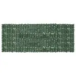 Paravan de balcon, frunze verde închis, 400×150 cm
