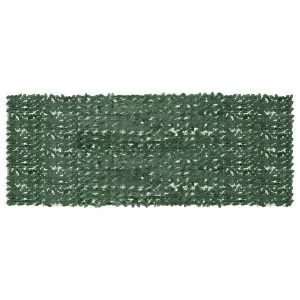 Paravan de balcon, frunze verde închis, 400×150 cm