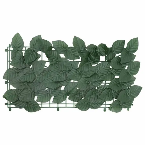 Paravan de balcon, frunze verde închis, 400×150 cm