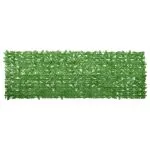Paravan de balcon, frunze verde închis, 300×100 cm