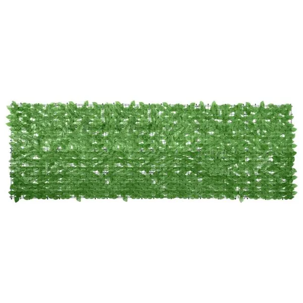 Paravan de balcon, frunze verde închis, 300×100 cm