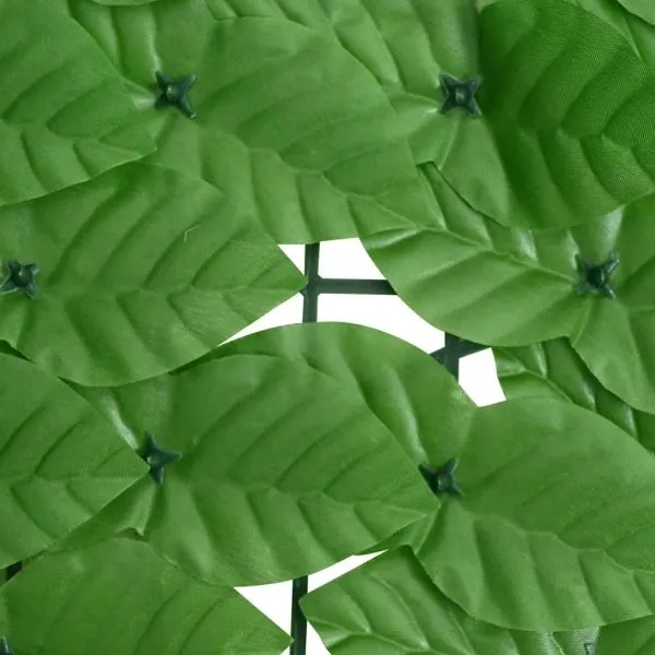 Paravan de balcon, frunze verde închis, 300×100 cm