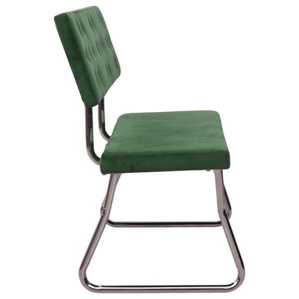 Bancă, verde închis, 110 cm, catifea