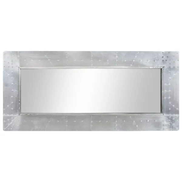 Oglindă, design aviator, 110×50 cm, metal
