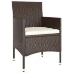 Set mobilier de grădină, 5 piese, poliratan