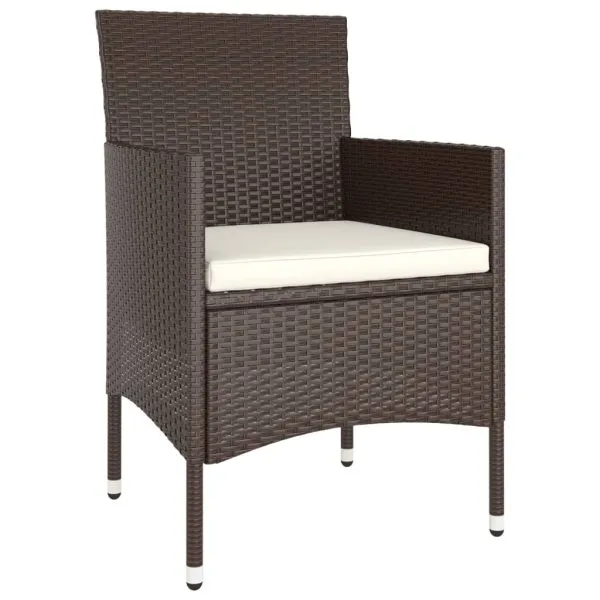 Set mobilier de grădină, 5 piese, poliratan