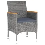 Set mobilier de grădină, 7 piese, poliratan