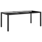 Set mobilier de grădină, 9 piese, poliratan
