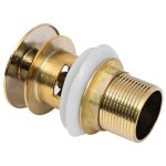 Ventil scurgere push, fără preaplin, auriu 6,4×6,4×9,1 cm
