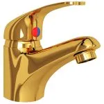 Baterie mixer de chiuvetă, auriu, 13×10 cm