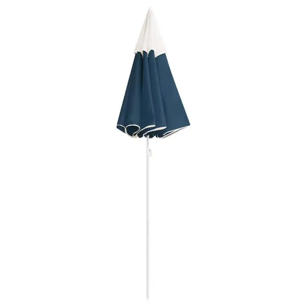 Umbrelă de soare de grădină, stâlp din oțel, albastru, 180 cm