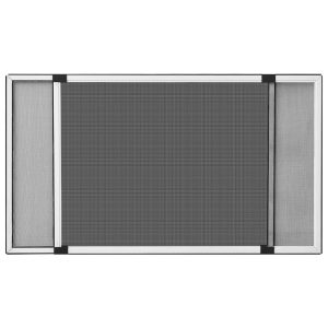 Plasă insecte extensibilă pentru ferestre, alb, (100-193)x75 cm