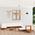 Set mobilier grădină cu perne, 12 piese, lemn masiv de acacia