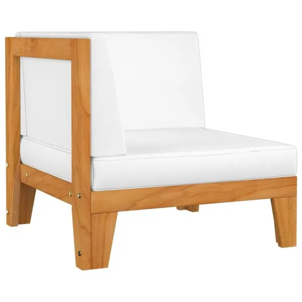 Set mobilier grădină cu perne, 9 piese, lemn masiv de acacia