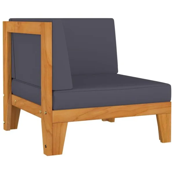 Set mobilier grădină cu perne, 8 piese, lemn masiv acacia