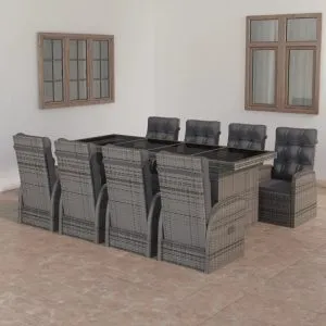 Set mobilier de grădină cu perne
