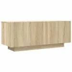 Comodă TV, stejar sonoma, 100x35x40 cm, lemn prelucrat