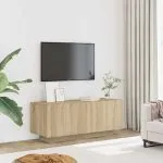 Comodă TV, stejar sonoma, 100x35x40 cm, lemn prelucrat
