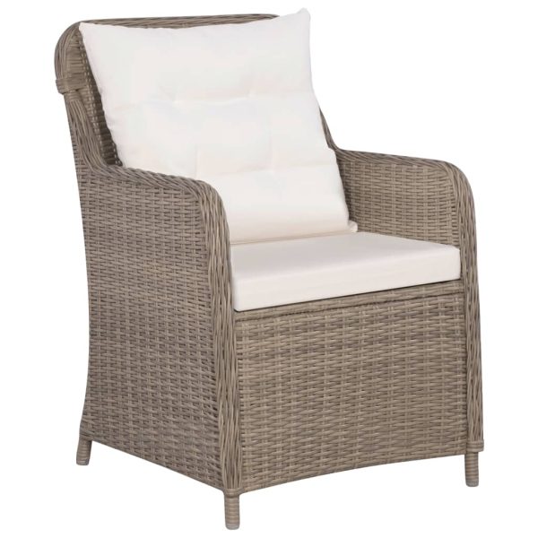 Set mobilier de grădină, 7 piese, poliratan