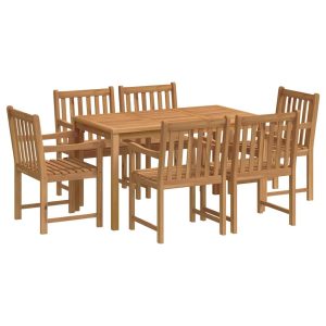 Set mobilier grădină,7 piese,lemn masiv de tec
