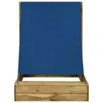 Groapă de nisip cu acoperiș, 160x100x133 cm, lemn de pin tratat