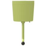 Rezervor de toaletă cu admisie de apă pe fund, 3/6 L, măsliniu